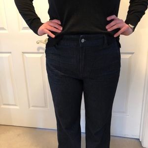 J Crew Wide Leg Jean - Dark Blue